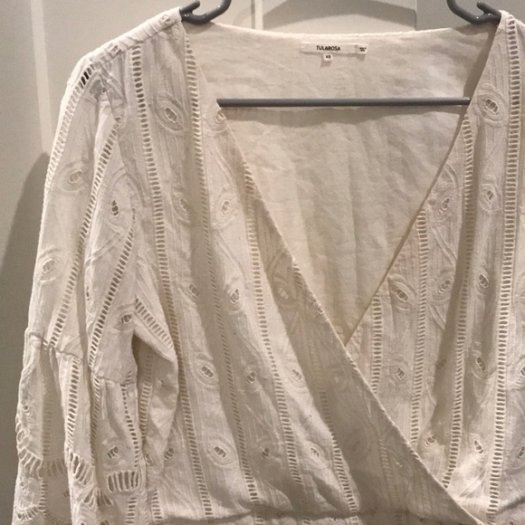 Tularosa Eyelet Cream top - Picture 2 of 3